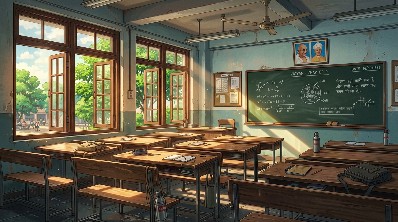 School Days 4K anime scenery